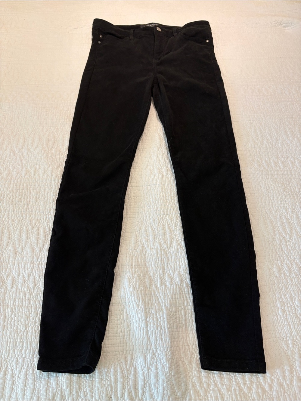 Slim Black Women’s faux Suede Jeans